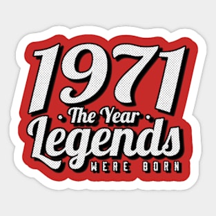 1971 Birth Year Sticker